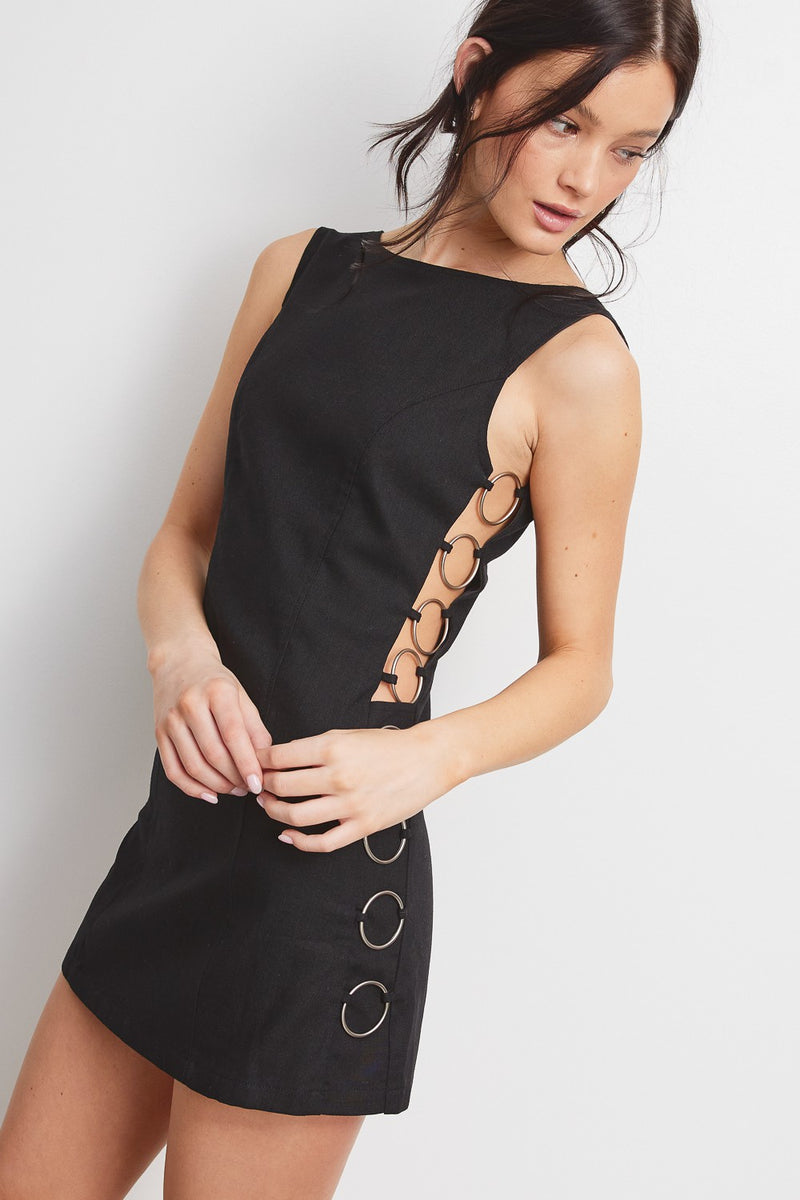 Reyna Mini Dress Black L