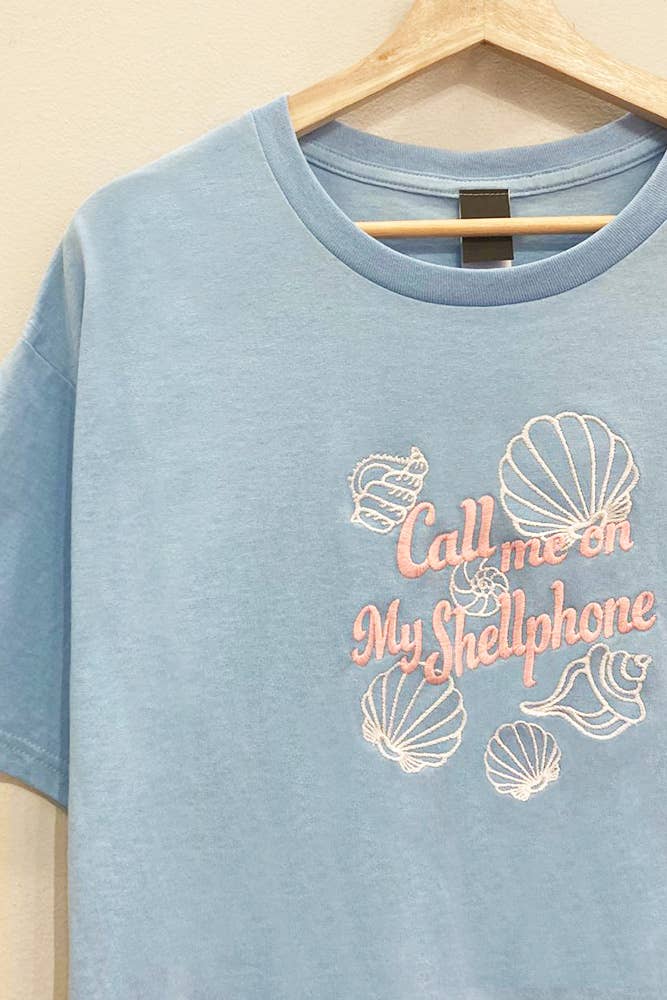 Shellphone Embroidered Tee