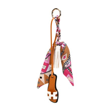Load image into Gallery viewer, Faux Leather Designer Sandal w/ Scarf Bag Charms