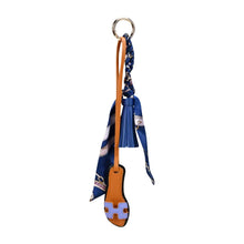 Load image into Gallery viewer, Faux Leather Designer Sandal w/ Scarf Bag Charms