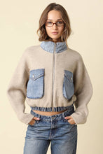 Load image into Gallery viewer, Georgina Denim Knit Jacket