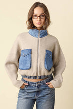 Load image into Gallery viewer, Georgina Denim Knit Jacket