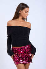 Load image into Gallery viewer, Ballet Off Shoulder Sweater