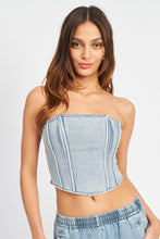 Load image into Gallery viewer, Aly Denim Bustier