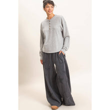 Load image into Gallery viewer, Mineral Wash Star Patch And Print Wide Leg Pants
