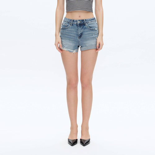 Molly Mid Rise Denim Shorts