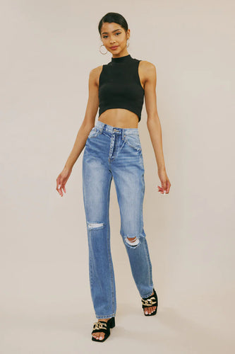 Kacy Ultra High Rise Straight Jeans