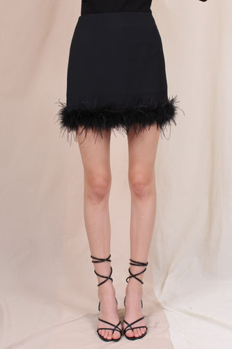 Feather Trim Skirt