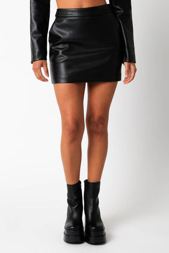 Libby Leather Skirt
