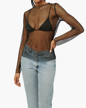 Load image into Gallery viewer, Crystal Mesh Mock Neck Top