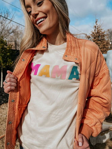 Mama Color Block Tee